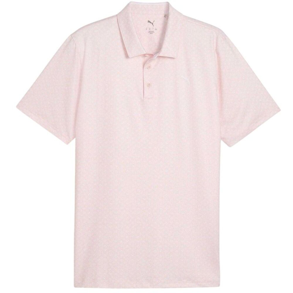 Puma Mens Mattr Scalloped Regular Polo Shirt / Pink